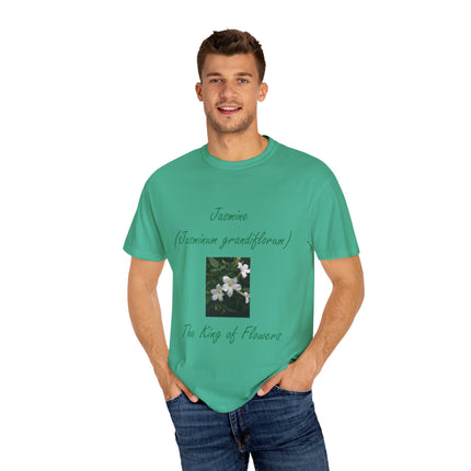 Jasmine Flower Tee – King of Flowers, Unisex Garment-Dyed