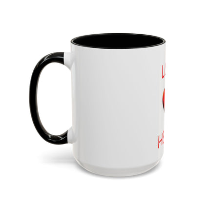 Love Heals Accent Coffee Mug — 11/15oz Heart Healing Gift