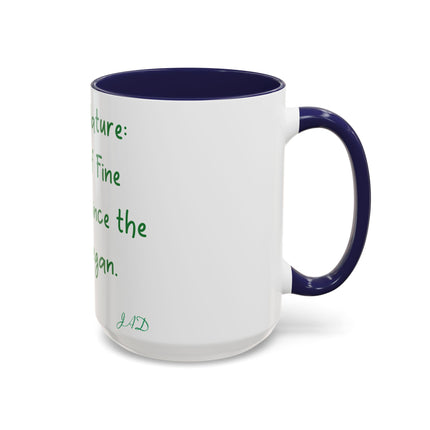 Mother Nature Accent Mug – 15oz Ceramic Cup for Eco Enthusiasts