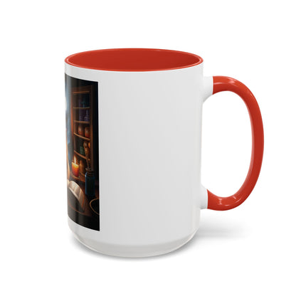 Moonlit Witch Cats Coffee Mug — Gothic Cat Magic Tea Cup (11/15oz)