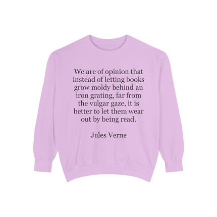 Jules Verne Quote Sweatshirt — Literary Quote Crewneck for Book Lovers