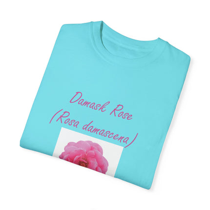 Damask Rose Unisex T-shirt - The Queen of Flowers Design