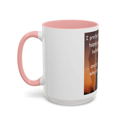 Magic & Happiness Quote Coffee Mug – "I prefer the company of happy people who are believers in magic"
