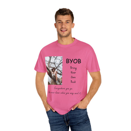 BYOB T-Shirt – “Bring Your Own Book” – Unisex Literary Design