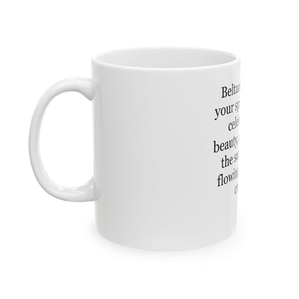 Beltane Celebration Ceramic Mug — Pagan Blessing Coffee Cup (11oz/15oz)