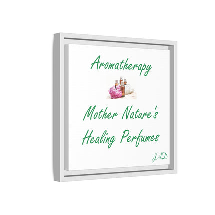 Aromatherapy Wall Art Canvas — "Mother Nature's Healing Perfumes" Framed Print