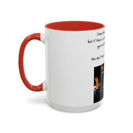 Inspirational Reading Mug – 15oz Ceramic | Burning Book Graphic