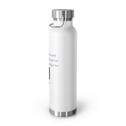 Khalil Gibran Quote Copper Water Bottle — 22oz Nature-Inspired Insulated Bottle