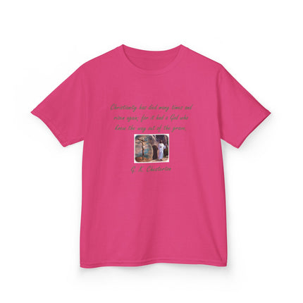 Inspirational Kids Tee – Chesterton Quote – Heavy Cotton – XS–XL