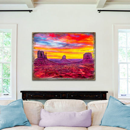 Canyons Landscape Art Wooden Wall Art by Nature Wonders - Nature Wildlife Decor  - 95236B-0