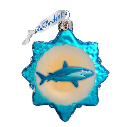 Shark Mercury Glass Ornament by G. DeBrekht - Coastal Holiday Decor - 776287-4
