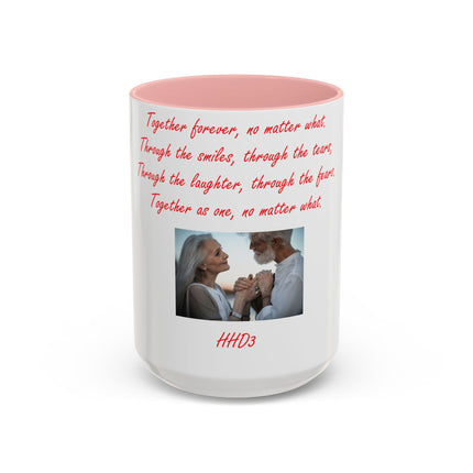 Romantic Coffee Mug – “Together Forever” – 15oz Ceramic