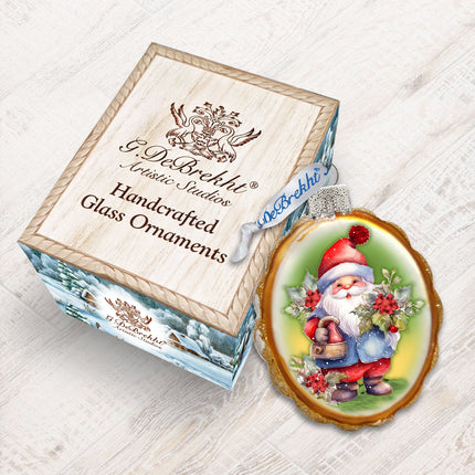 Christmas Gnome Mercury Glass Ornaments by G. Debrekht - Christmas Decor - 776018-3