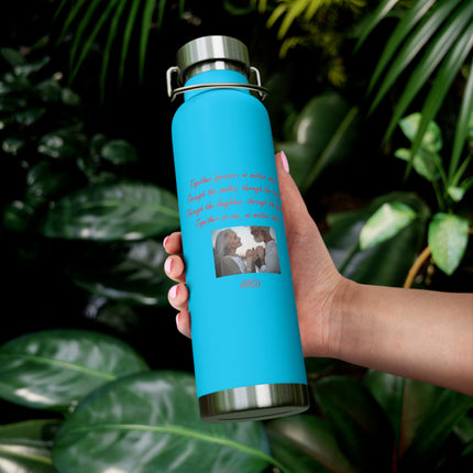 Copper Vacuum Insulated Bottle - 22oz - 'Together Forever' Inspirational Design