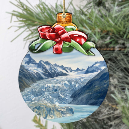 The Beauty That is Alaska Wooden Ornaments by G.Debrekht - Wildlife Holiday Decor - 870029-1