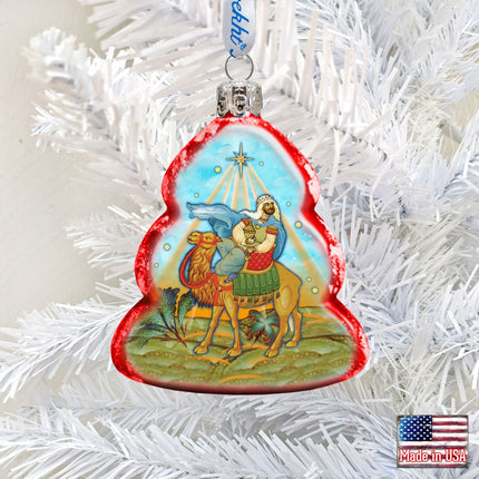 Balthazar Three Kings Mercury Glass Ornament by G. DeBrekht - Nativity Holiday Decor - 772016-1