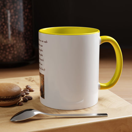 Owl Poem Accent Coffee Mug – Rustic Wildlife Quote Mug (11/15oz)