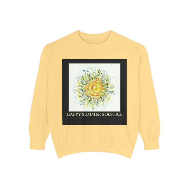 Summer Solstice Sweatshirt – Unisex Garment-Dyed Cozy Layer