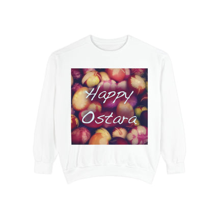 Happy Ostara Unisex Garment-Dyed Sweatshirt