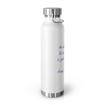Thoreau Quote Bottle – 22oz Copper Vacuum Insulated | Inspirational