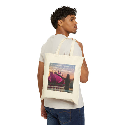 Inspirational Lotus Sunrise Tote Bag