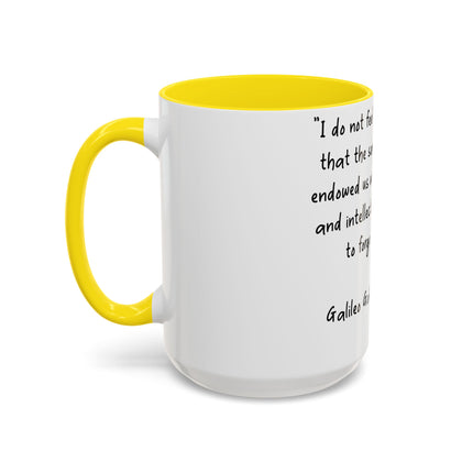 Galileo Quote Mug – 15oz Ceramic Accent Cup for Science Enthusiasts