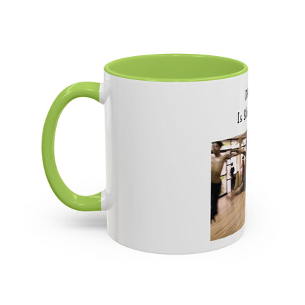 Dancing Is Silent Poetry Accent Coffee Mug — Inspirational Dance Quote Mug