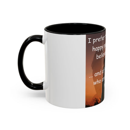 Believers of Happy Moments Mug – 11oz Accent Cup with Magic Quote