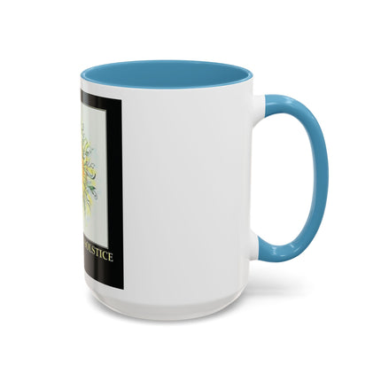 Happy Summer Solstice Coffee Mug — Sun Illustration Accent Mug (11/15oz)