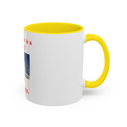 Healthcare is a Right Accent Coffee Mug - 11/15oz