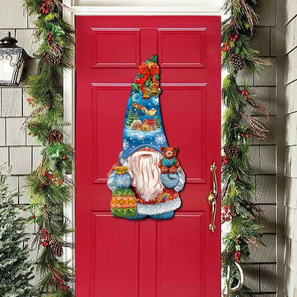 Christmas Gnome Holiday Door Decor by G. DeBrekht - Christmas Decor - 8611012H-2