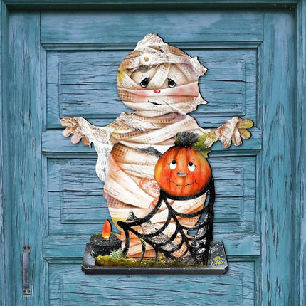Some Mummy Loves You Halloween Door Decor by Jamie Mills-Price - Thanksgiving Halloween Decor - 8457406H-3