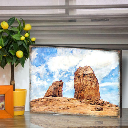 Hogge Canyons Landscape Wooden Wall Art by Nature Wonders - Nature Wildlife Decor  - 95276B-3