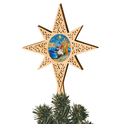 Old World Nativity Tree Topper by G.DeBrekht - Nativity Holiday Decor - 89493-4