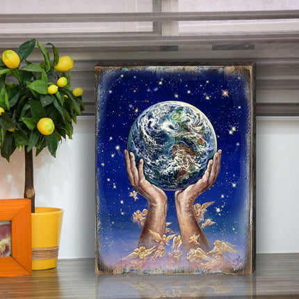 Weep of the World Fantasy Wooden Wall Art by Josephine Wall - Fantasy Decor - 852131-JW-4