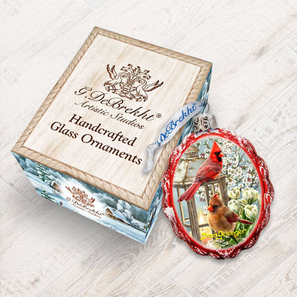 House Birds Mercury Glass Ornament by D. Gelsinger - Christmas Decor - 778105-DG-2