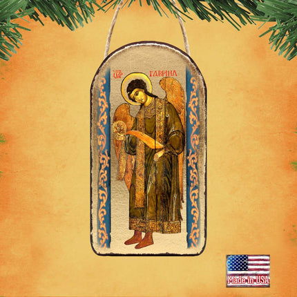 Saint Gabriel Archangel Religious Christian Sacred Icon Ornament - Inspirational Icon Decor - 87041-1