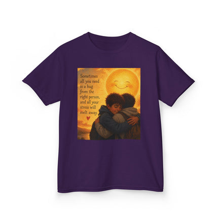 Kids Hug Tee — "Sometimes all you need is a hug" Heartwarming Children's T‑Shirt