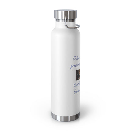 Saint Thomas Aquinas Insulated Bottle – “To Love God” – 22oz Steel