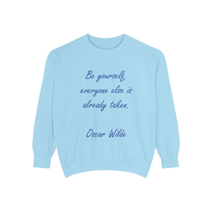 Inspirational Quote Sweatshirt: 'Be Yourself'
