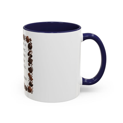 Coffee Mug - "Chocolate is the answer. Who cares what the question is."