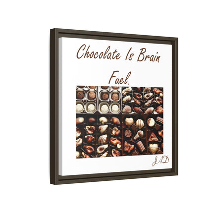 Chocolate Is Brain Fuel Canvas Print