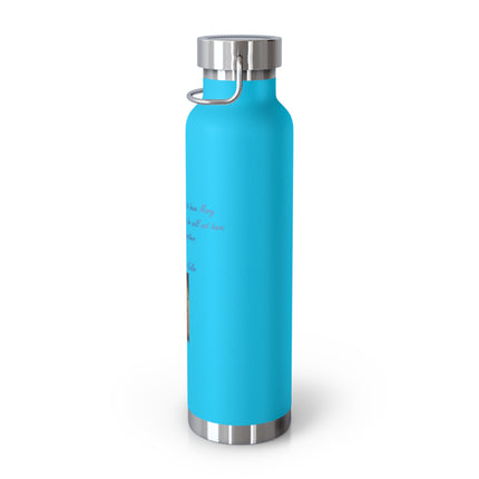 Saint Kolbe Quote Bottle – 22oz Copper Flask for Faith & Courage