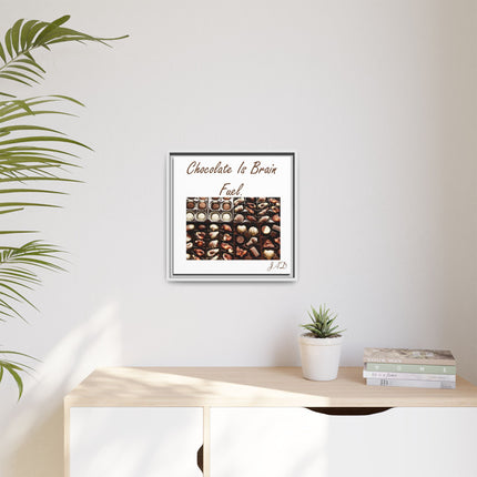 Chocolate Is Brain Fuel Canvas Print