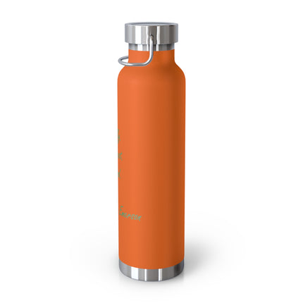 Inspirational Copper Insulated Bottle – Emerson Quote, 22oz Gift