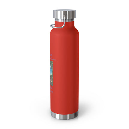 Cat Lover’s Insulated Bottle – 22oz Copper, Funny Gift