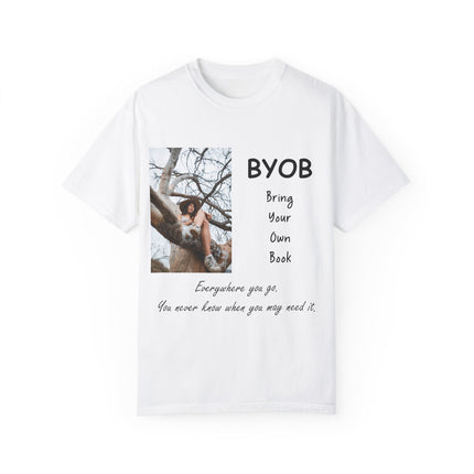 BYOB T-Shirt – “Bring Your Own Book” – Unisex Literary Design