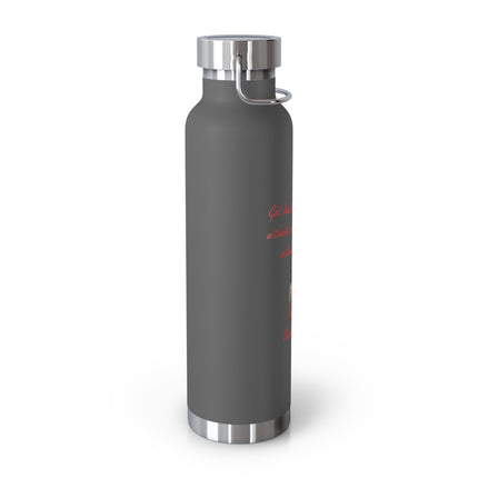 Saint Augustine Inspirational Vacuum Insulated Bottle - 22oz Travel Mug with Quote
