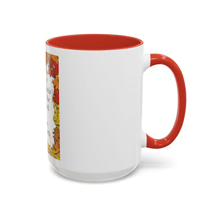 Autumn Leaves Quote Mug — William Wordsworth Fall Coffee Cup (11/15oz)