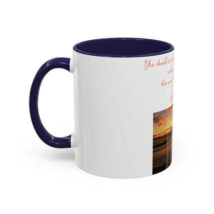 Zen Quote Accent Mug – 11oz Ceramic Cup for Meditation Lovers